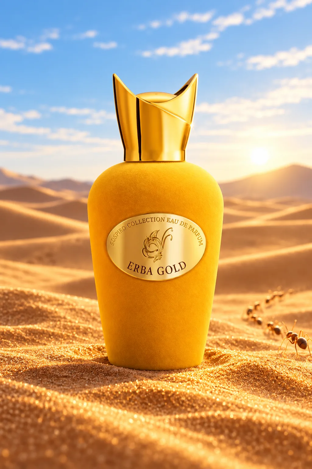 Erba Gold de Sospiro, flacon d'origine