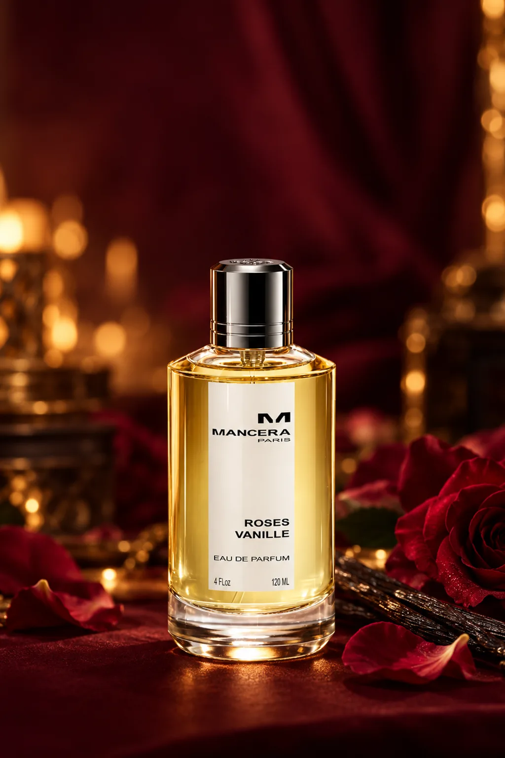 Roses Vanille de Mancera, flacon d'origine