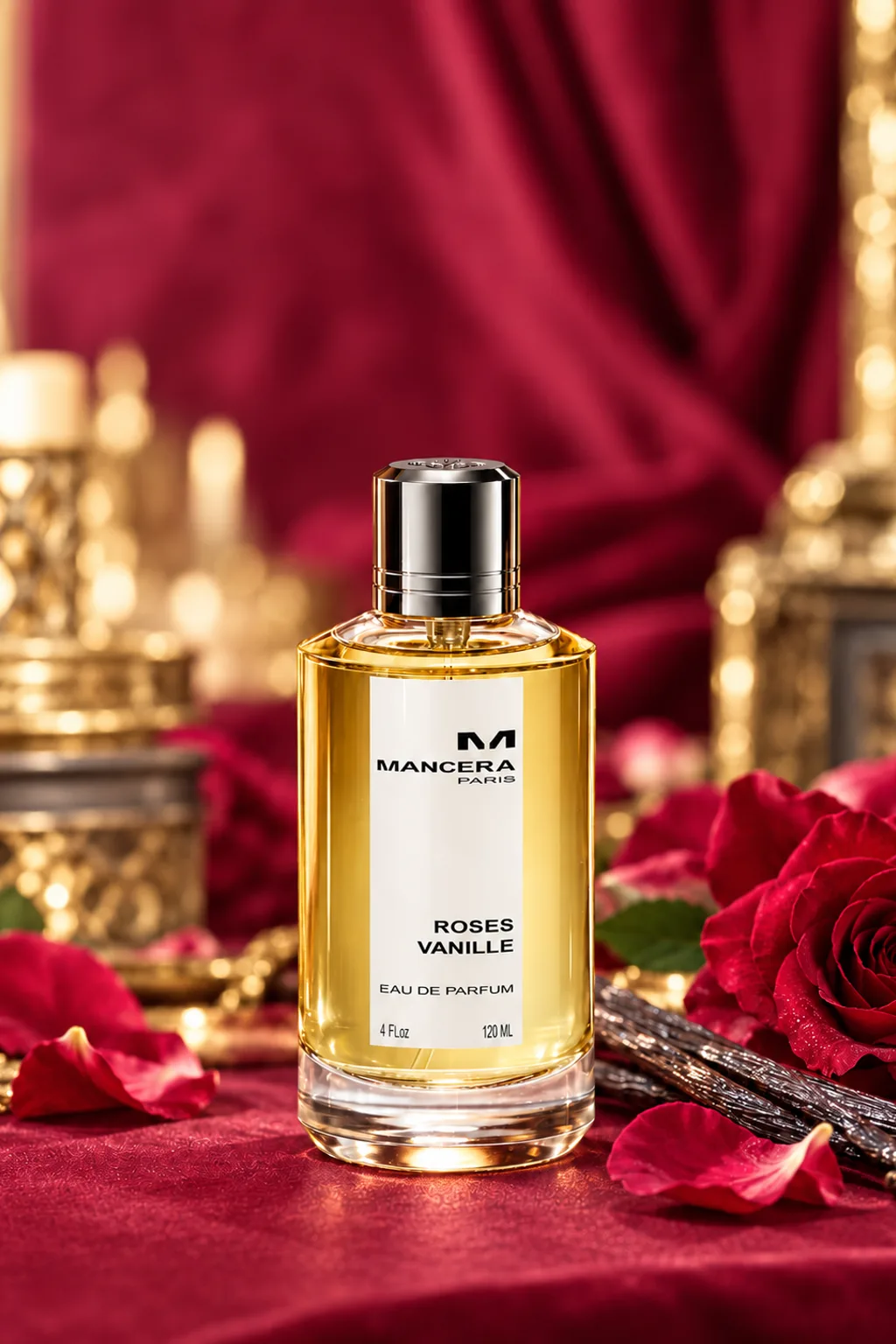 Roses Vanille de Mancera, flacon d'origine