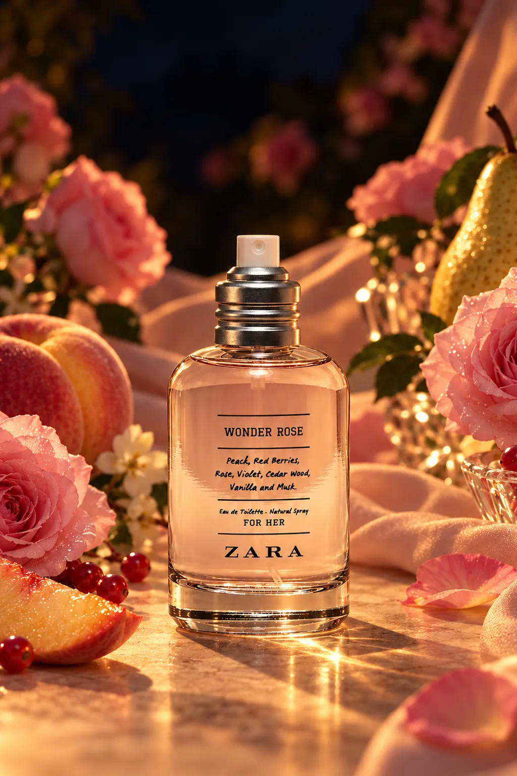 Wonder Rose de Zara, flacon d'origine