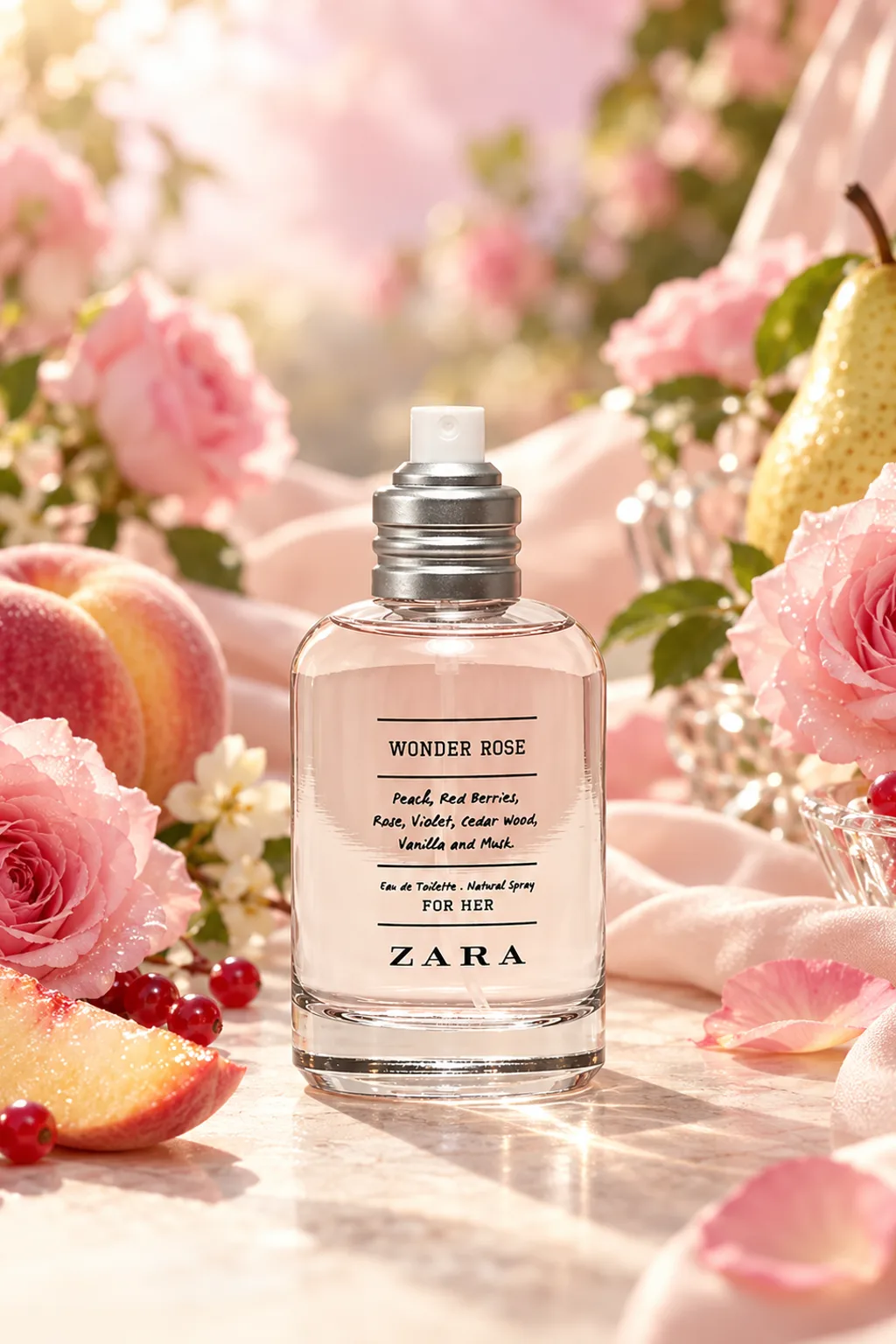 Wonder Rose de Zara, flacon d'origine