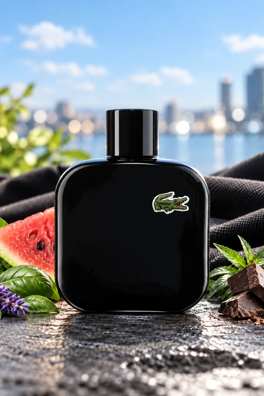 L.12.12 Noir de Lacoste, flacon d'origine
